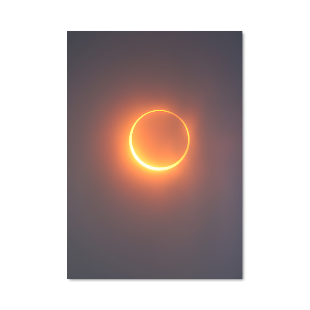 Poster fascinant éclipse annulaire
